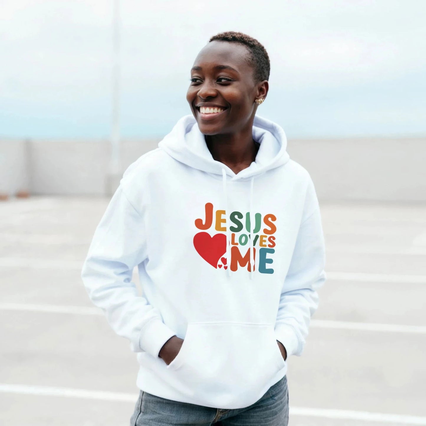 He Loves Me Unisex Christian Pullover Hooded Sweatshirt - ClaimedbyGodDesigns