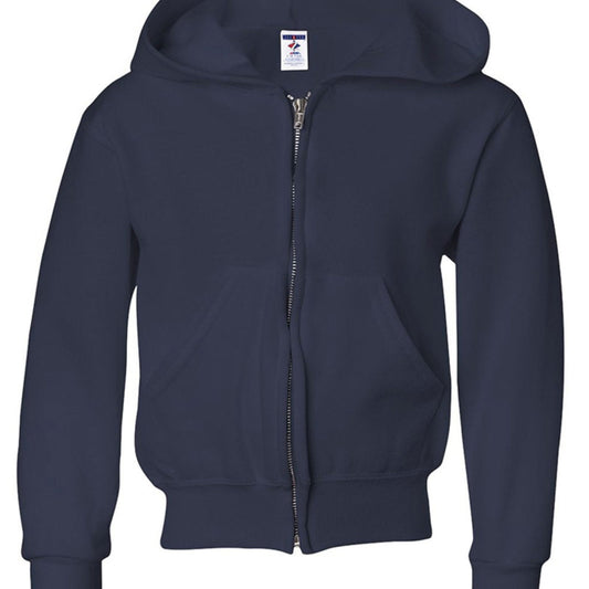 He Saved My Soul Youth Christian Full-Zip Hooded Sweatshirt - ClaimedbyGodDesigns