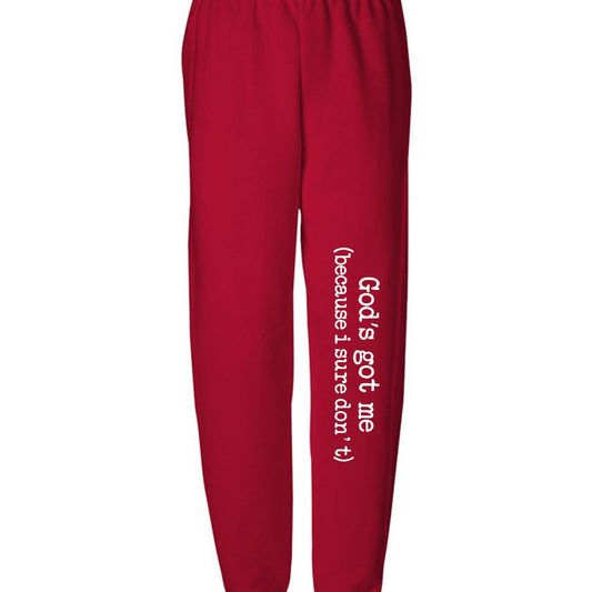 He's Got Me (Because I Sure Don't) Youth Christian Sweatpants - ClaimedbyGodDesigns