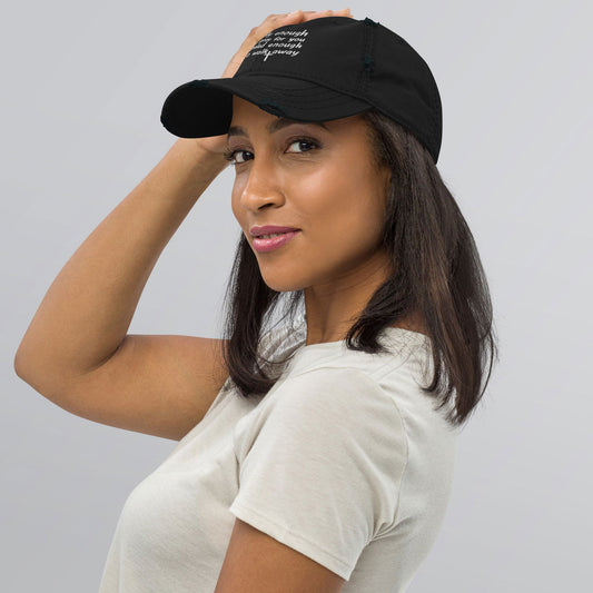 Healed Enough Unisex Christian Adult Distressed Dad Hat - ClaimedbyGodDesigns