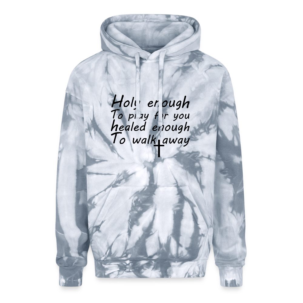 Healed Enough Unisex Christian Adult Tie Dye Hoodie - ClaimedbyGodDesigns