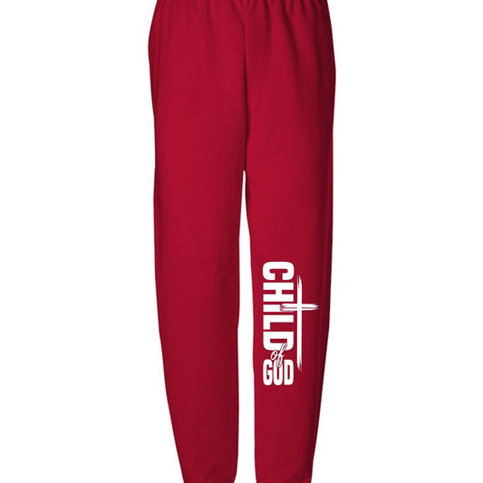 His Child Youth Christian Sweatpants - ClaimedbyGodDesigns