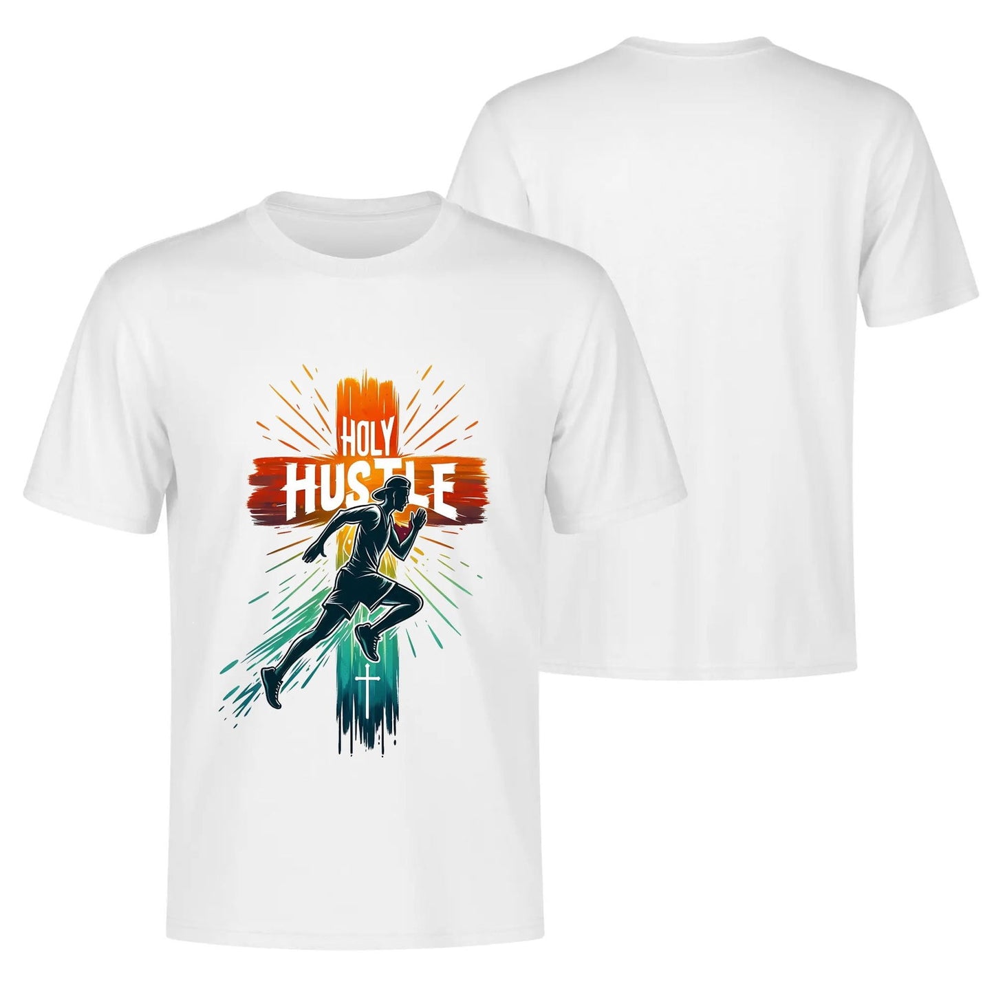 Holy Hustle Mens Christian Gym T-shirt - ClaimedbyGodDesigns