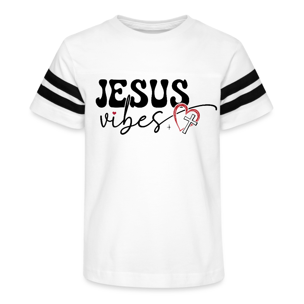 Holy Vibes Youth Christian Football T-shirt - ClaimedbyGodDesigns