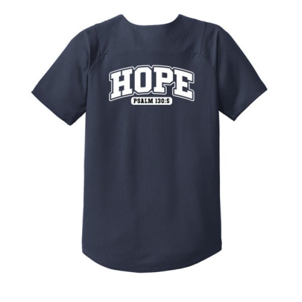 Hope Youth Christian Full-Button Jersey - ClaimedbyGodDesigns