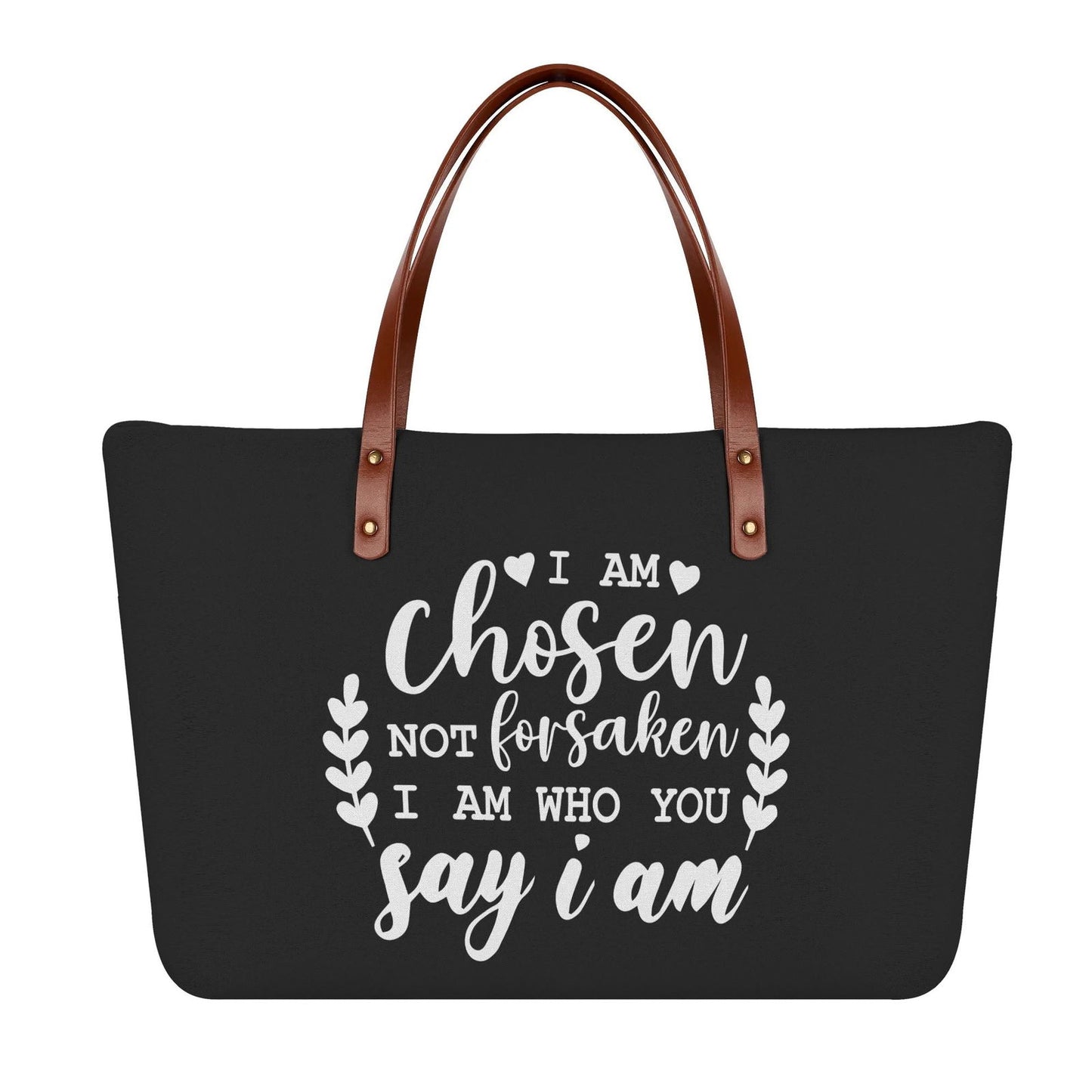 I Am Chosen Not Forsaken Christian Womens Comfort Tote Bag - ClaimedbyGodDesigns