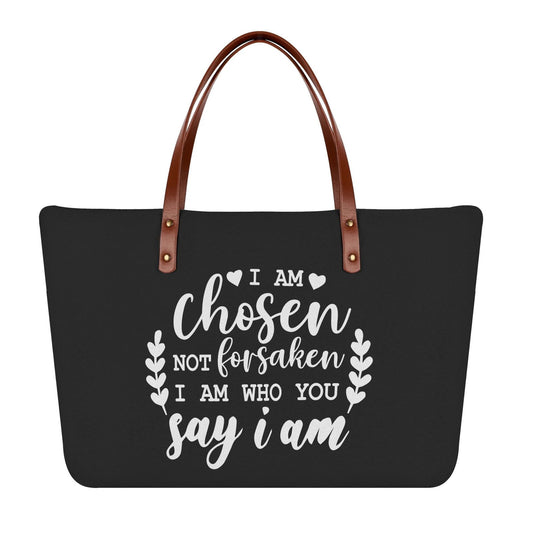 I Am Chosen Not Forsaken Christian Womens Comfort Tote Bag - ClaimedbyGodDesigns