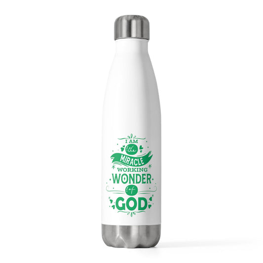 I Am The Miracle Working Wonder Of God (2) Insulated Bottle 20 oz - ClaimedbyGodDesigns