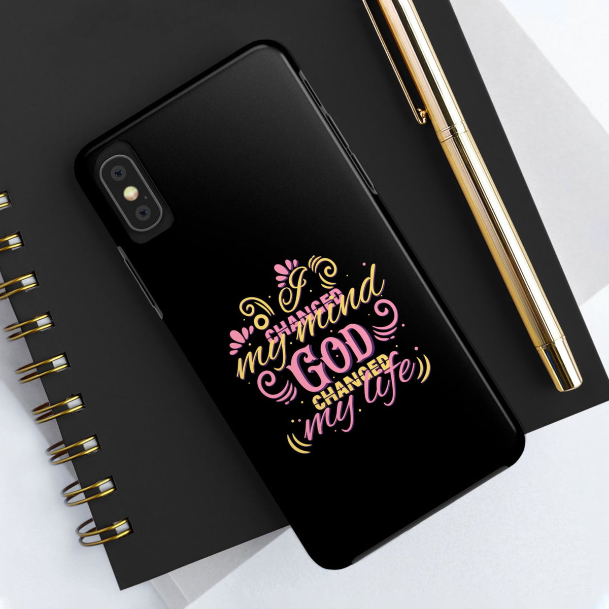 I Changed My Mind God Changed My Life Tough Phone Cases, Case-Mate - ClaimedbyGodDesigns