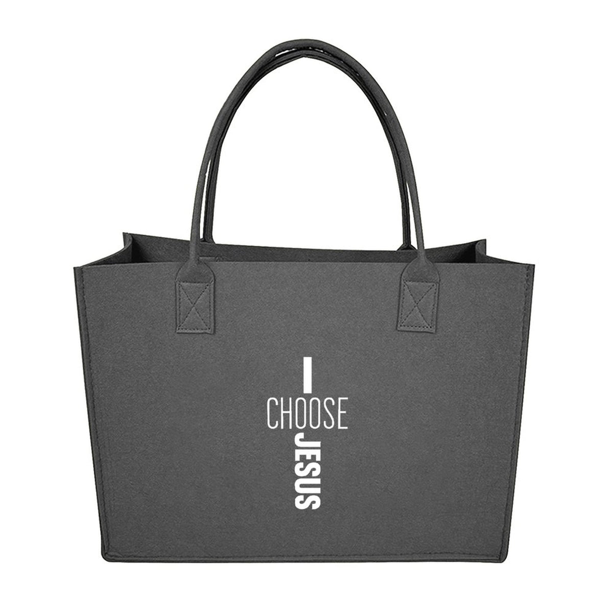 I Choose Him Christian Felt Bag - ClaimedbyGodDesigns