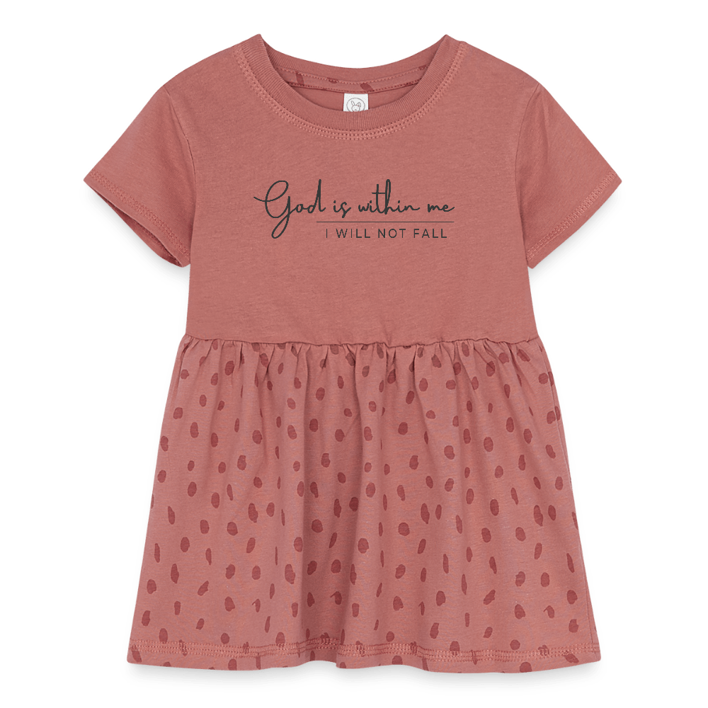 I Will Not Fail Christian Baby Rib Dress - ClaimedbyGodDesigns