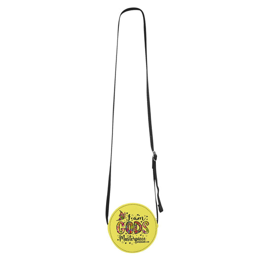 Im His Masterpiece Christian Kids PU Small Round Bag Children Purse - ClaimedbyGodDesigns