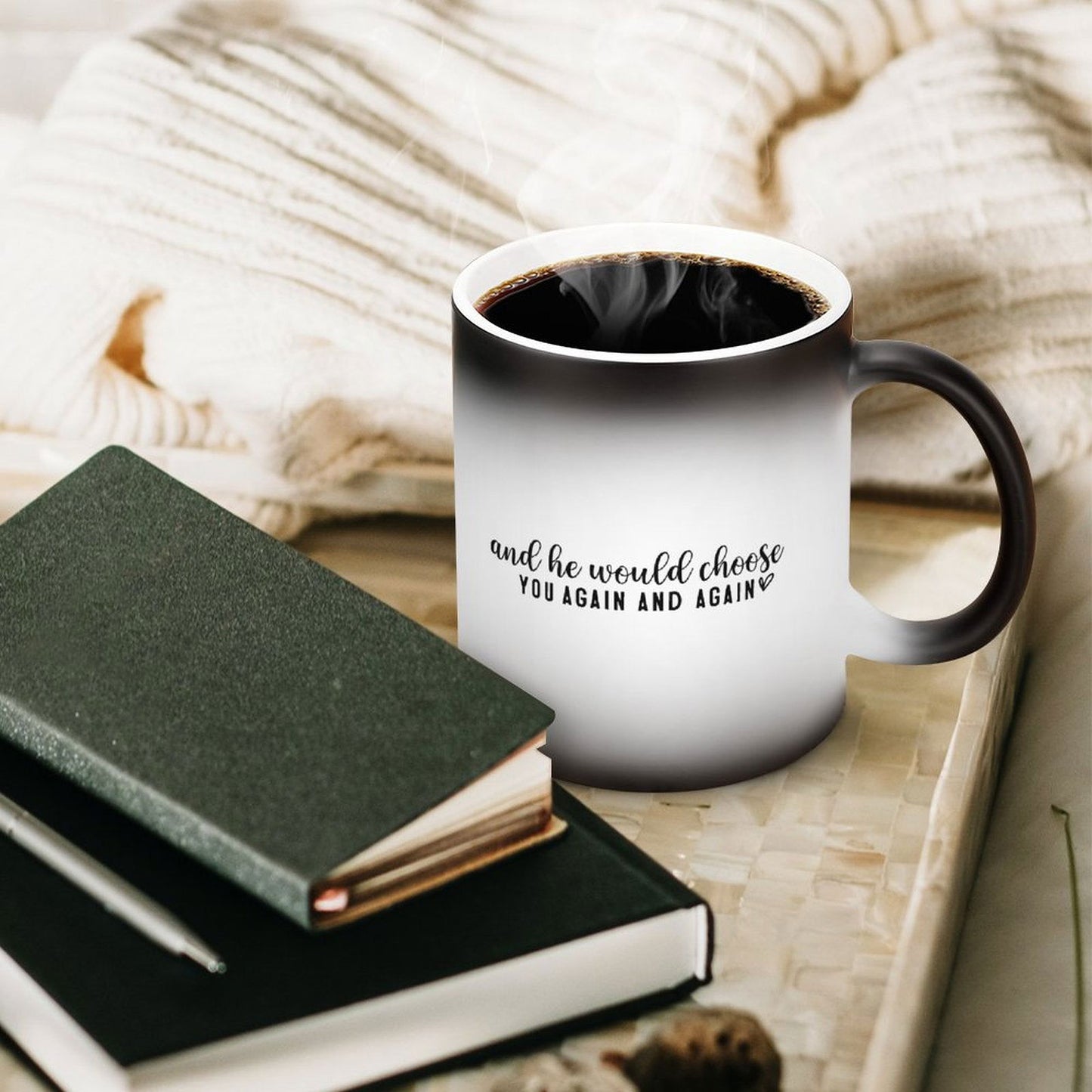 Jesus Chose You And He Would Choose You Again And Again Christian Color Changing Mug (Dual-sided) - ClaimedbyGodDesigns