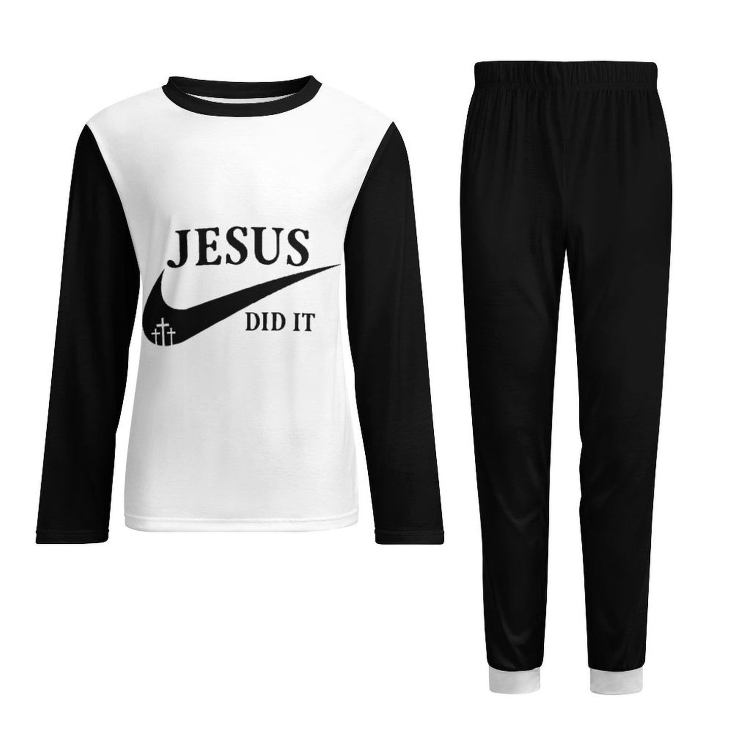 Jesus Did It (like Nike) Men's Christian Pajamas - ClaimedbyGodDesigns