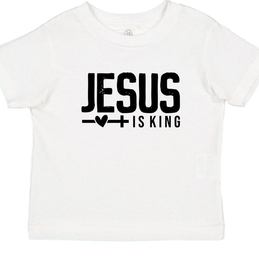 Jesus Is King Christian Baby T-shirt - ClaimedbyGodDesigns