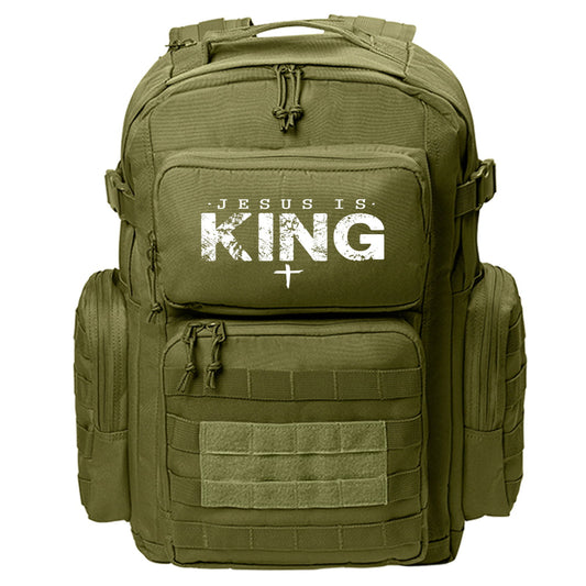Jesus Is King Christian Backpack - ClaimedbyGodDesigns