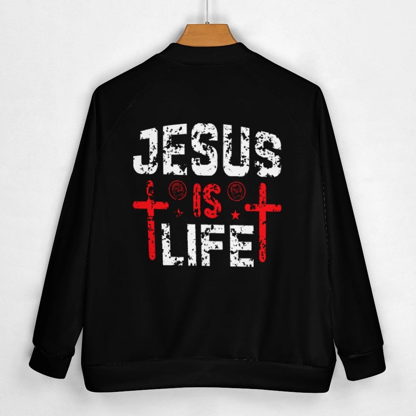 Jesus Is Life Men's Christian Jacket - ClaimedbyGodDesigns