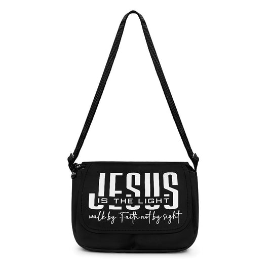 Jesus Is The Light Christian Kids Flap Crossbody Bag - ClaimedbyGodDesigns