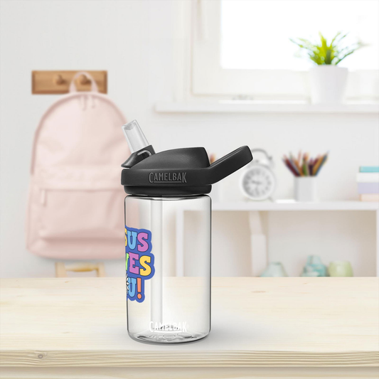 Jesus Loves You Christian Kids Water Bottle - ClaimedbyGodDesigns