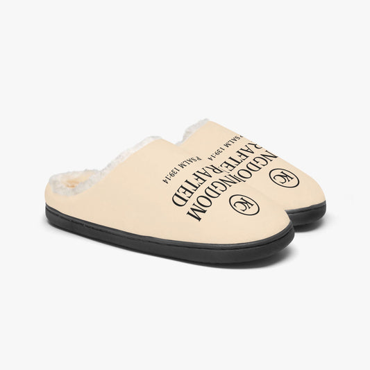 Kingdom Crafted Christian Fluffy Bedroom Slippers - ClaimedbyGodDesigns