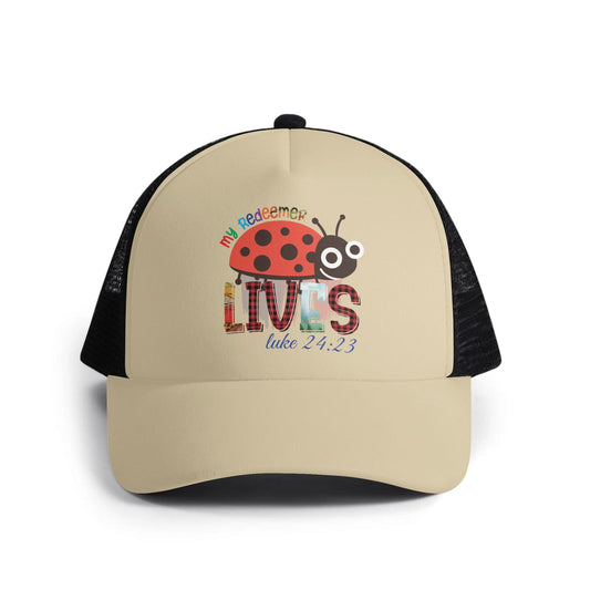 My Redeemer Lives Christian Kids Hat - ClaimedbyGodDesigns