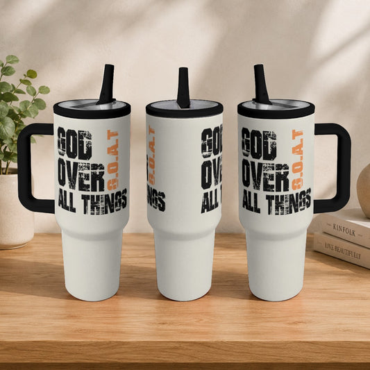 God Over All Things Christian 40oz Tumbler - Claimed by God Designs