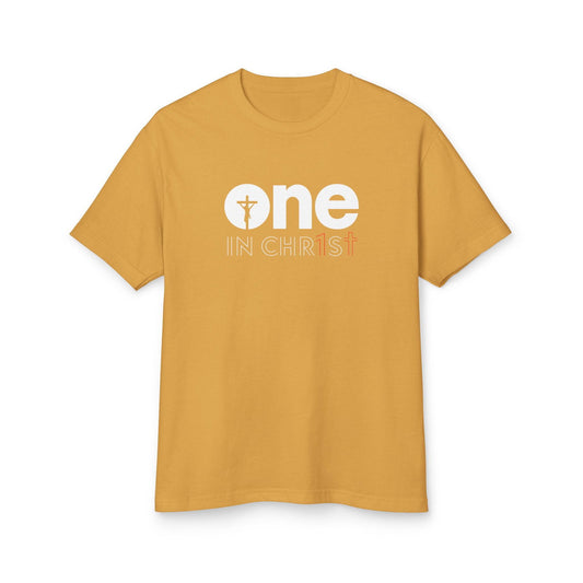 One In Christ Unisex Christian Garment-Dyed Heavyweight Cotton T-Shirt - ClaimedbyGodDesigns