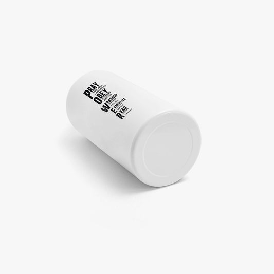 Power 600ml Christian Stainless Steel Sports Bottle - ClaimedbyGodDesigns
