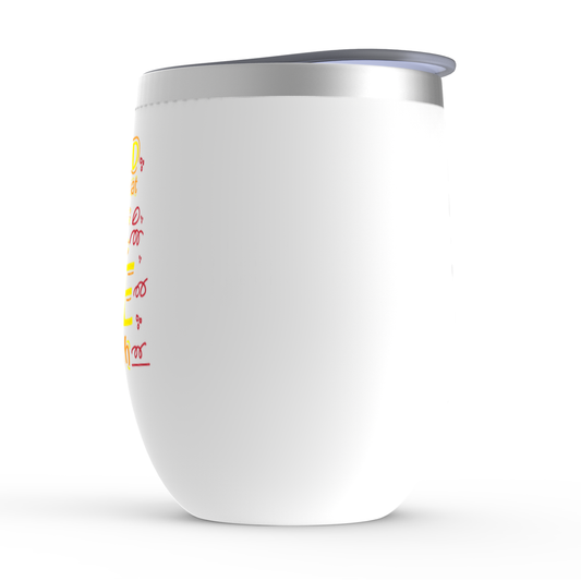 Prayed Through What I Thought I Couldn't Live Through Stemless Wine Tumblers 12oz - ClaimedbyGodDesigns