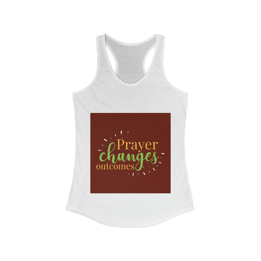 Prayer Changes Outcomes slim fit tank-top - ClaimedbyGodDesigns