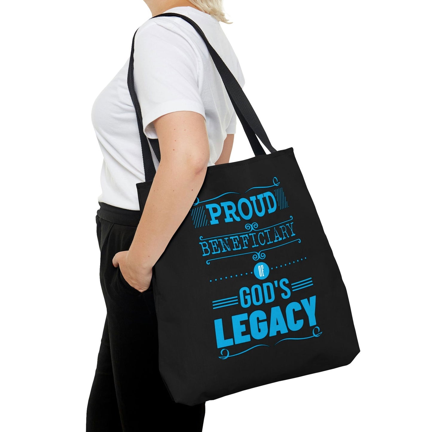 Proud Beneficiary Of God's Legacy Tote Bag - ClaimedbyGodDesigns