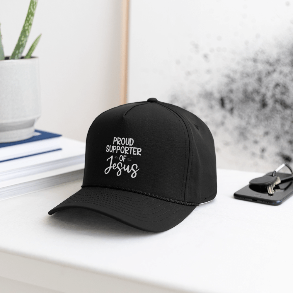 Proud Supporter Christian Rope Cap - ClaimedbyGodDesigns