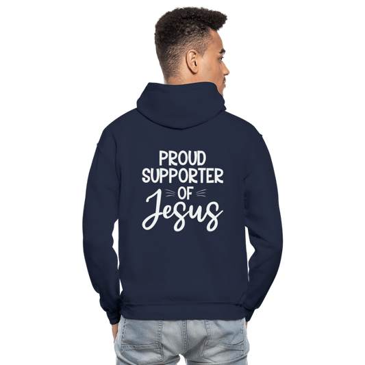 Proud Supporter Unisex Christian Heavy Blend Adult Hooded Sweatshirt - ClaimedbyGodDesigns