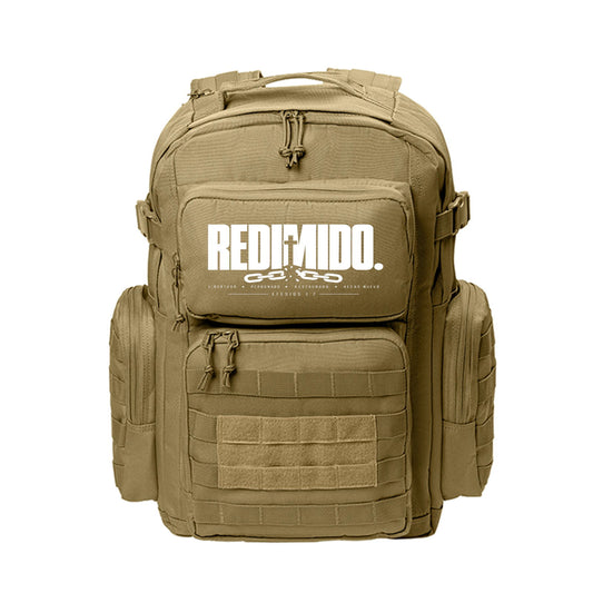 Redimido Christian Backpack Efesios 1:7 | Spanish Bible Verse Faith Backpack - Claimed by God Designs