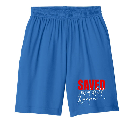 Saved And Still Dope Youth Christian Shorts - ClaimedbyGodDesigns
