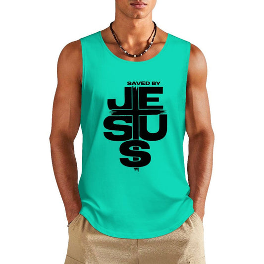 Saved By Jesus Men's Christian Tank Top - ClaimedbyGodDesigns