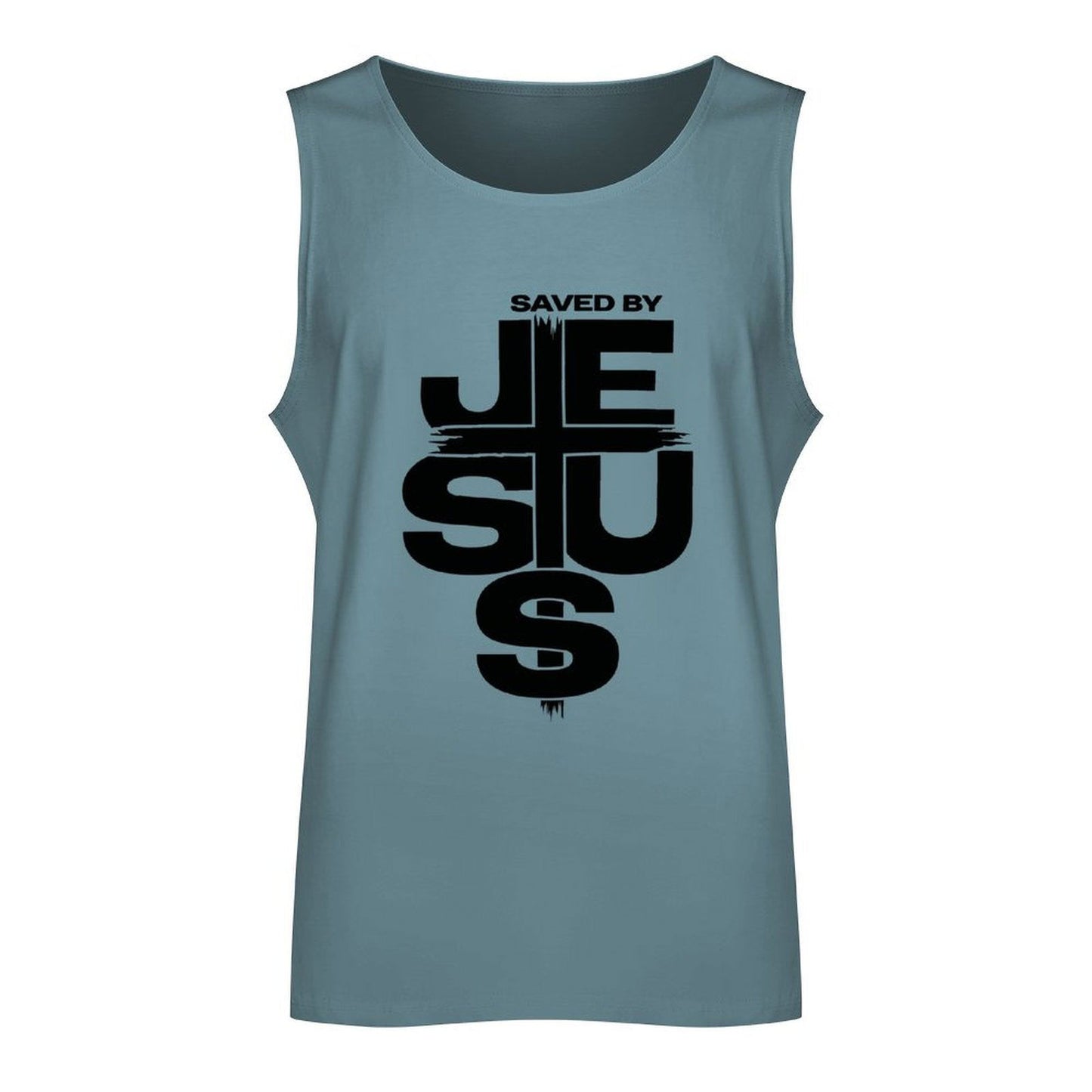 Saved By Jesus Men's Christian Tank Top - ClaimedbyGodDesigns