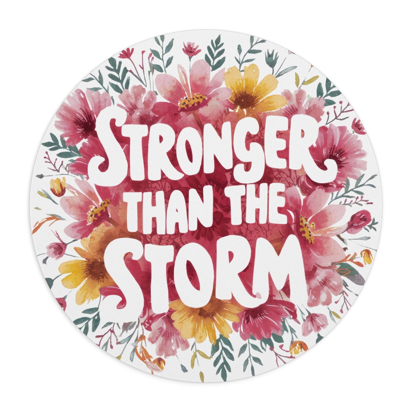 Stronger Than The Storm Christian Mouse Pad - ClaimedbyGodDesigns