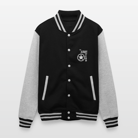 The Army unisex Christian Heavyweight Letterman Jacket - ClaimedbyGodDesigns