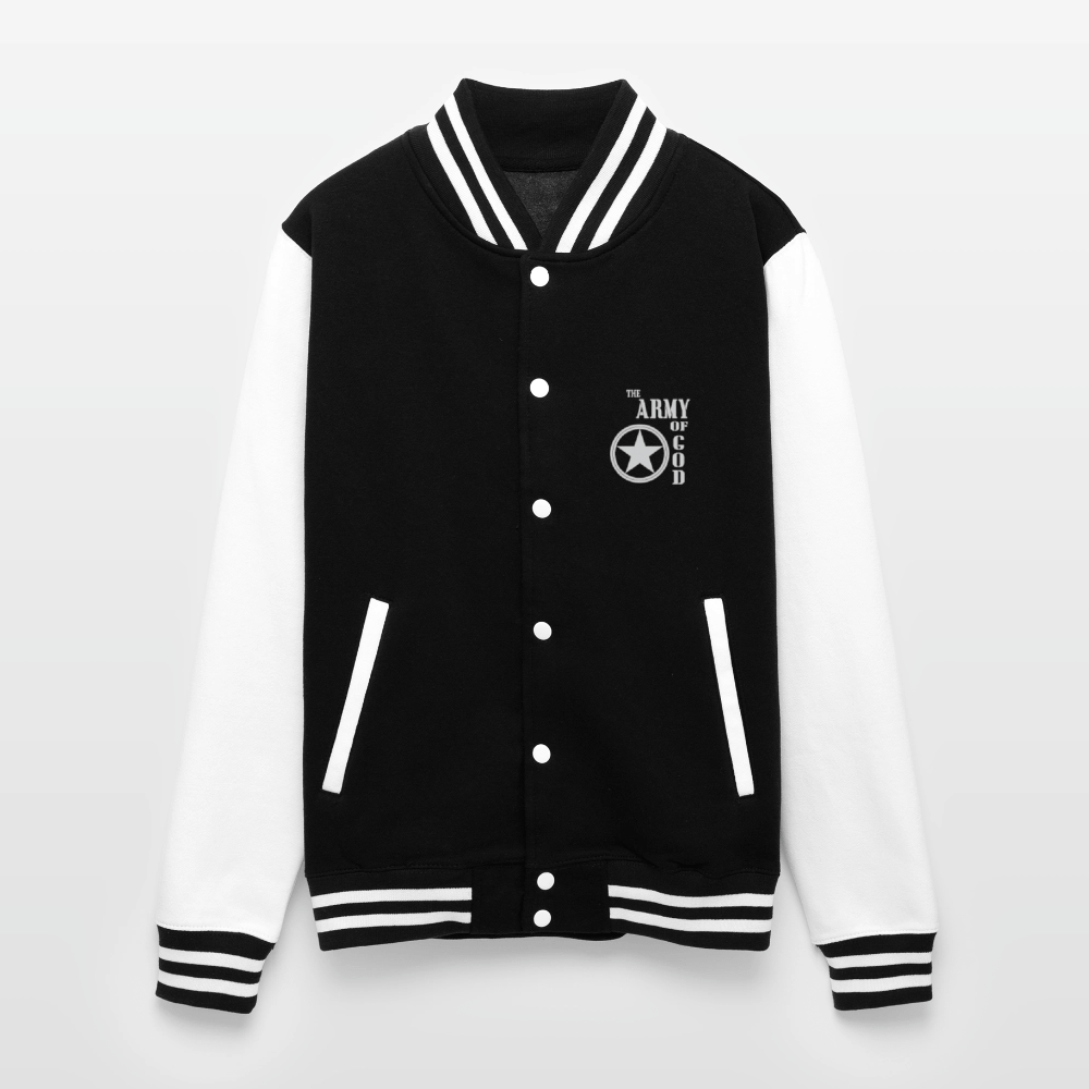 The Army unisex Christian Heavyweight Letterman Jacket - ClaimedbyGodDesigns