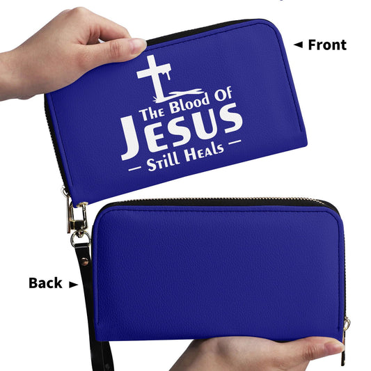 The Blood Of Jesus Still Heals PU Leather Womens Christian Wallet - ClaimedbyGodDesigns