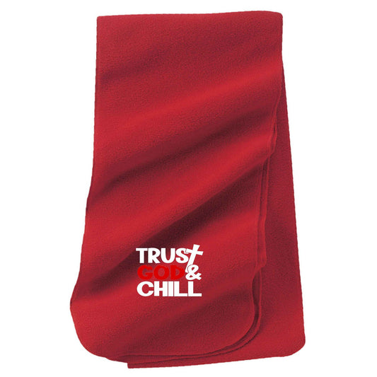 Trust Him And Chill Christian Scarf - ClaimedbyGodDesigns