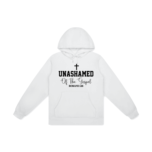 Unashamed Of The Gospel Unisex Christian Cotton Hooded Sweatshirt - ClaimedbyGodDesigns