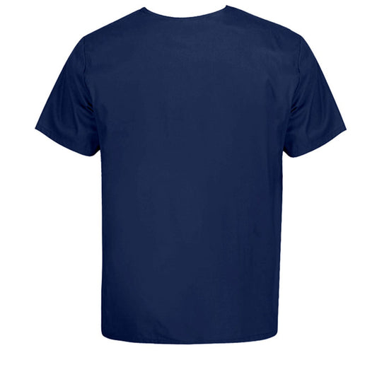 Walk By Faith Unisex 1-Pocket Tuckable V-Neck Medical Scrub Top - ClaimedbyGodDesigns