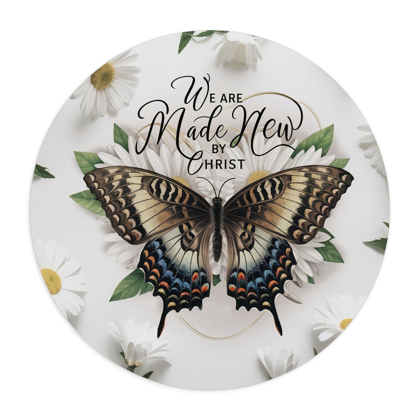 We Are Made New By Christ Christian Computer Mouse Pad - ClaimedbyGodDesigns