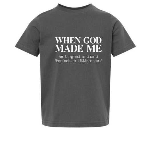 When God Made Me Toddler Christian T-shirt - ClaimedbyGodDesigns