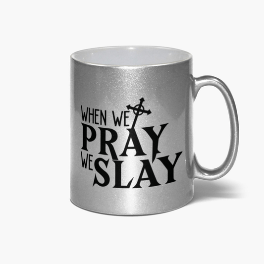When We Pray Christian Metallic Mug - ClaimedbyGodDesigns