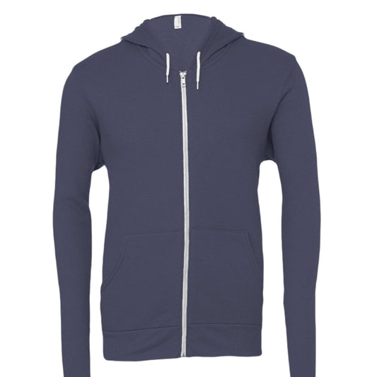Wired For Worship Unisex Christian Full-Zip Hooded Sweatshirt - ClaimedbyGodDesigns