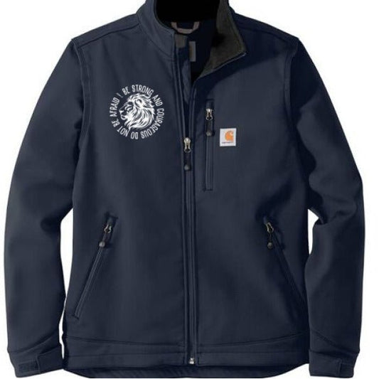 Be Strong And Courageous Men's Christian Soft Shell Jacket - ClaimedbyGodDesigns