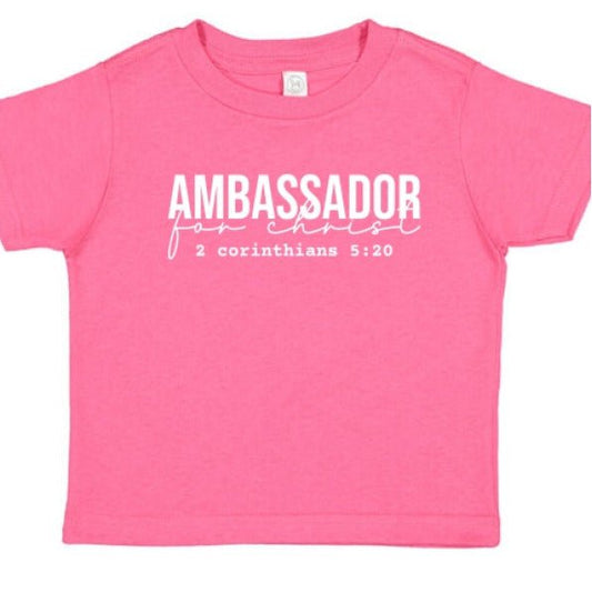 Ambassador For Him Christian Baby T-shirt - ClaimedbyGodDesigns